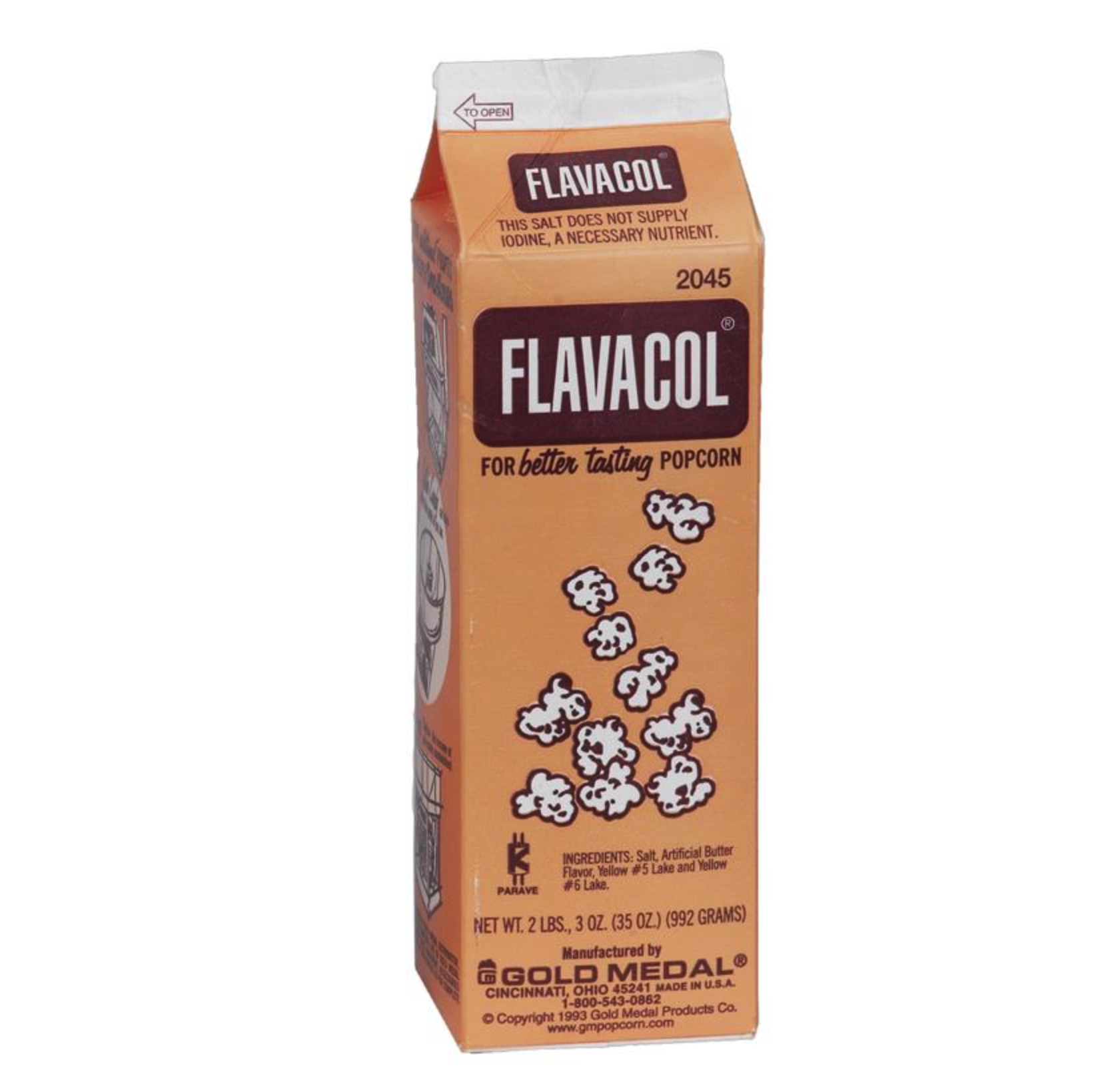 Page image for Flavacol packaging