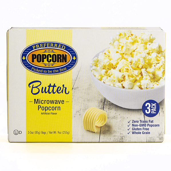 Microwave Butter Popcorn | Preferred Popcorn - Simply Delicious Popcorn