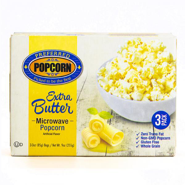 Page image for Microwave Extra Butter Popcorn Product photo