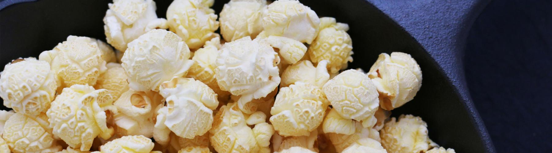 Popcorn in a pan