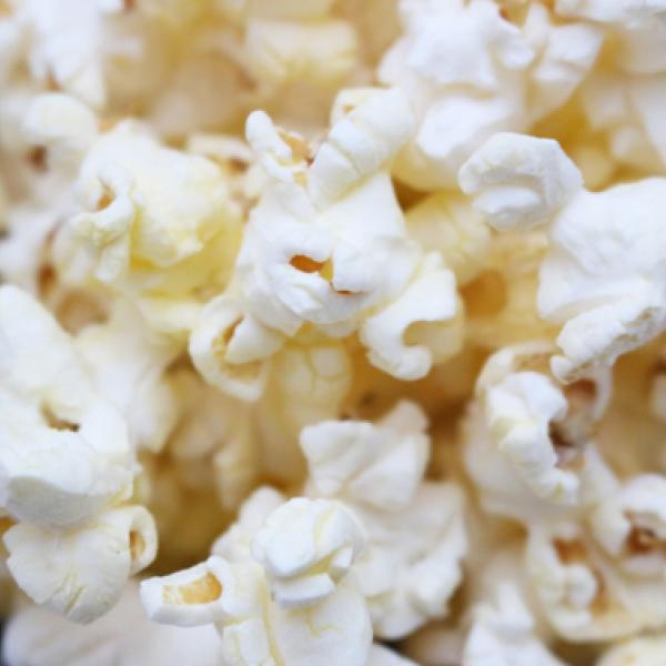 white butterfly popcorn